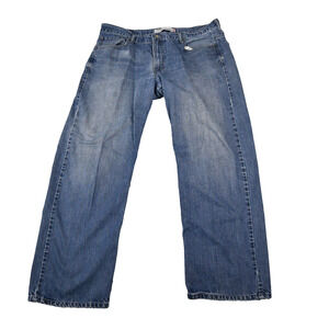 Levis Jeans 569 Mens 38x32 (36x29 Actual) Loose Straight Blue Denim